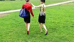 Messy Babes Have Wet And Messy Fun Outdoors At The Park