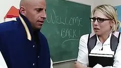 Naugty and Nerdy School Girl Shawna Lenee Titty Fucking a Big Cock