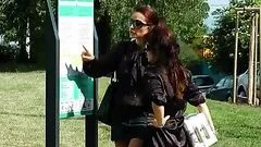 Sassy Euro Babes Get Wet And Messy While In Public
