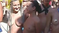 Wild Russian Party In The Beach - Spring Break Style