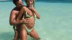 Babe In Bikini Gets Hardcore Anal Sex Outdoors From A Big Cock