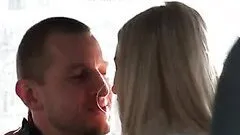 Blonde European Voyeur Nesty Gets Fucked and Facialized In Public