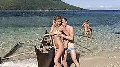 Anal Foursome At a Lonely Beach