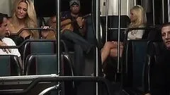 Blonde MILFs Angelina Ashe and Jessica Drake Give Blowjobs In Public