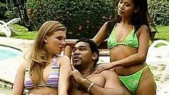 Wild Interracial Threesome Featuring Lesbian Sluts Lucy Love and Priva