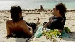 Poppy Morgan Gets Double Penetrated in Paradise Beach