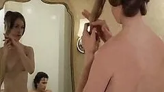 Naked Beauty Camille Keaton Prepares To Give Her Man a Soapy Bath