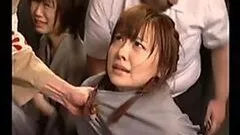 Bound Japanese Babe Gets Her Hairy Pussy Fisted By Cruel Prison Guards
