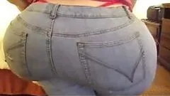 Plumper BBW Brunette Loves Shaking Her Humongous Pear-Shaped Ass