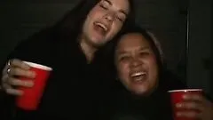 A College Double Fucking For This Sexy Brunette