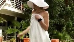 Natasha Gregson Wagner Goes For a Naked Swim