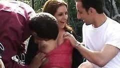 Cute Anal Brunette Ariana Jollee Gets a DP and a Massive Facial