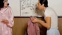 Naturally Busty Retro Brunette Edwige Fenech Strips To Her Panties