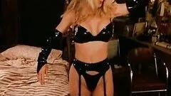 Busty Blonde Bombshell Kristin Bauer Strips From Her Latex Lingerie