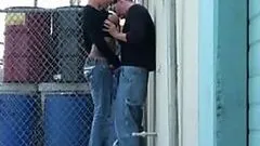 Busty Blonde Sucks Cock and Gets Fucked In Public