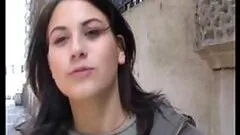 Cute Czech Brunette Giving A Blowjob In a Car