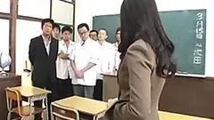 Lesbian Japanese Babes Kiss and Then Get Covered In Cum In a Gangbang