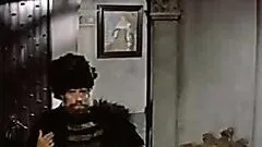 Foxy Retro Blonde Ingrid Pitt Dancing In a Revealing Blue Dress