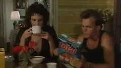Insatiable Retro Brunette Gets Fucked Hard and Then Facialized