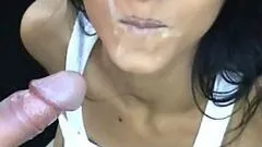 Mesmerizing Brunette Getting Covered In Thick Cum Compilation Video