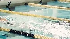 Cute Redhead Lindy Booth Swimming