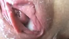 Cock-Hungry German Granny Loves Playing With Her Creampied Pussy