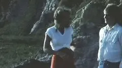 Cathy Lee Crosby and Michael Biehn In a Romantic Scene On The Beach