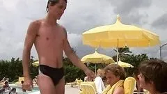 Smoking Hot Retro Celeb Cindy Morgan Wearing a Tight Swimming Suit