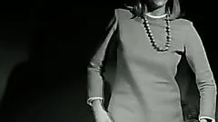 Gorgeous Greta Nelson Takes Off Her Panties In a Hot Retro Striptease