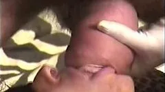 Bound Bondage Slut Phoenixxx Blaque Goes Interracial in a Hot Gangbang