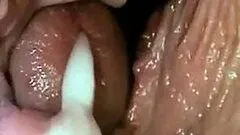 Hardcore Fucking and Creampie From an Inside Pussy Cam