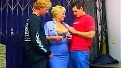 Two Fresh Cocks Double Penetrating a Mature Mom