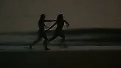 Julliette Binoche And Her Lover Running Wild and Naked In the Beach