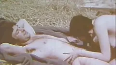 Pigtailed Brunette Teen Sucks Cock and Gets Fucked Outdoors - Classic Porn