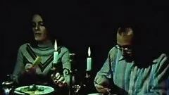 Gorgeous Retro Brunette Sucks Cock and Then Gets Fucked and Jizzed On