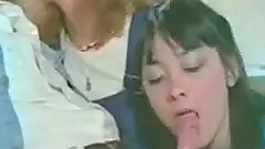 Sexy Lesbian Babes Suck Cock and Get Their Pussies Fucked in a Hot Retro Orgy