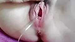 Dude Fucks Hairy Pussy With Fingers and Sex Toys Until It Squirts