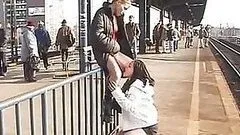 Voyeur Russian Lesbians Perform a Golden Shower In Public