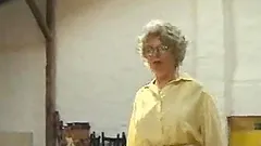 Vicious German Granny Gets Banged and Facialized in a Threesome - Retro Porn