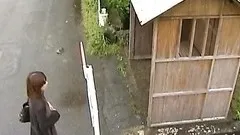 Japanese Model Fucks Outdoors In Summer