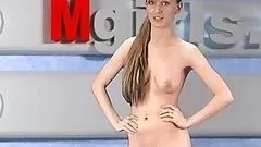 Sexy Russian TV Girl Stripping