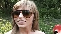 Incredibly Hot Blonde Slut Suck Cock in a Car