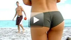 Hot Blonde Cougar Fucks a Young Guy She Met on the Beach