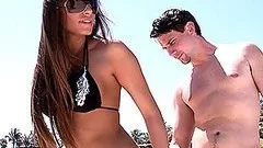 Gorgeous Brunette Babe Gets Naked Outdoors and then Fucked