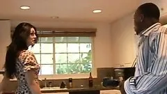 Interracial Clip With Smoking Hot Brunette MILF