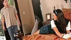 Cute Teen Bliss Lei gets Fucked Hardcore Style Wearing her School Uniform