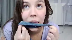 Close up teen pussy gaping action