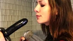 Blonde tight pussy babe has solo toy fun