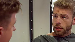 Handsome dude gets his dick sucked by a doctor and they have gay sex