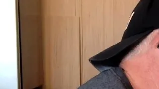 Gloryhole homemade DILF sucks neighbor